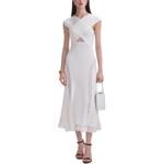 Self portrait Lace insert Knitted Midi Dress Self-portrait, белый - фото 3