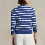 Трикотажная женская синяя футболка Polo Ralph Lauren - фото 3