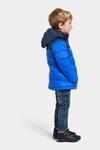 Детская розовая куртка с лисьим мехом Didriksons, синий - фото 3