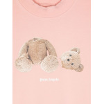 Palm Angels Kids свитшот Broken Bear из хлопка, розовый - фото 3