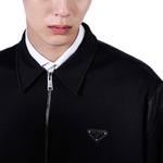 PRADA Детальная куртка с молнией, Black - фото 7