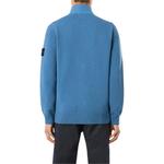 Кардиган с вязаным логотипом STONE ISLAND, синий - фото 6