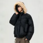 Пуховая куртка унисекс Yivikii, черный - фото 5