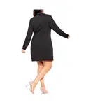 Вечернее платье-смокинг Plus Size CITY CHIC, черный - фото 2