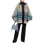 Женская рубашка Balenciaga, синий/коричневый - фото 2