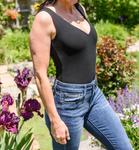 Боди Live To Love Deep V черного цвета mittoshop - фото 4