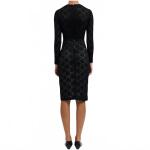 Женское кружевное платье Cate в черном цвете Raquel Allegra - фото 2