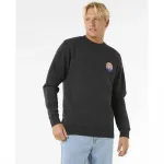 Толстовка Rip Curl Wetsuit Icon Crew, черный - фото 4