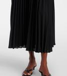 Юбка макси из жоржета Wardrobe.NYC, черный - фото 5