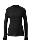 Топ QS Long sleeved top, Schwarz/Black - фото 5