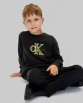 Детский свитер с монограммой CK Calvin Klein, черный - фото 5