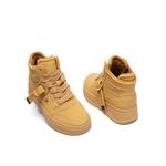 Женские скейтборд кроссовки EBLAN желтые с флисовой подкладкой - фото 3