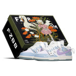 Кроссовки Nike Dunk Skateboarding Shoes Women's Low-top Blue/Purple, серый - фото