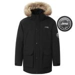 Пуховик унисекс Jeep, черный - фото