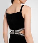 Вырезное бархатное макси-платье Self-Portrait, Black - фото 6