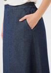 Юбка-колокол KAFFE KAALICE LONG SKIRT, A-SHAPE, синий - фото 3