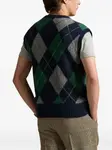 Топ с узором аргайл POLO RALPH LAUREN, синий - фото 4