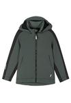 Куртка детская Reima Softshell Sipoo демисезонная, зеленый / черный - фото