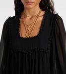 Шелковое мини-платье Chloé, черный - фото 4