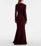 Платье-футляр с бантом Elie Saab, Burgundy Bliss - фото 3