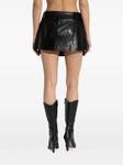 Кожаная мини-юбка IRO, черный - фото 4