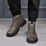 Черно-зеленые мужские ботинки LUOMAIKE - фото 9