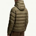 Куртка с капюшоном на молнии Laveraet Moncler, оливковый зеленый - фото 3