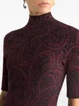 Платье миди с узором "пейсли" Etro, красный - фото 4