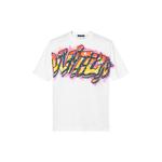 Футболка с граффити LOUIS VUITTON, белая - фото