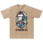 Футболка BAPE Comic Art Ape Head Tee, бежевый - фото