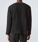 Полосатая рубашка Henley Commas, черный - фото 4