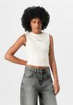 Топ Guess Originals GO OPEN BACK SCRIPT TEE, Sandy Shore/Sand - фото 4