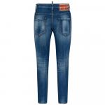 Джинсы Skinny Distressed с логотипом Dsquared2 DSQUARED 2, синий - фото 4