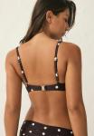 Топ бикини Next Bikini top, Chocolate Brown Cream Spot/Brown - фото 2