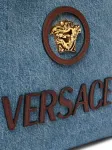 Сумка-тоут с логотипом Versace, синий - фото 5