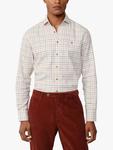 Фланелевая рубашка таттерсолл с приталенным кроем Hackett London, Off White/Multi - фото