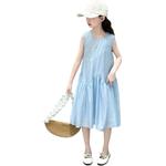 Платье для дошкольниц PROTECTCAMEL, светло-синий - фото