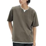 Футболка мужская Beams, оливковый - фото 8