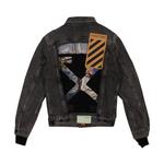 Джинсовая рваная куртка Off-White Черный - фото 2