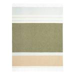 Плед Biederlack Blockstripe, 170 см, зеленый - фото