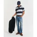 Поло с коротким рукавом Gant Block Stripe, синий - фото 4