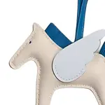 HERMES Кожаный кулон унисекс бежевый, Beige - фото 5