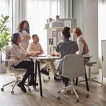 Рабочий стол TROTTEN IKEA, 120x70 см, бежевый/антрацит - фото 4