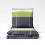 Постельное белье Linkhoff Gestreift Grün Grau, 135x200x1 см, зеленый - фото 4