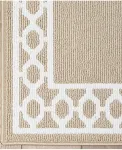 Ковровая дорожка Christine Trellis Border Tufted Runner Rug, 76 см x 305 см Jean Pierre New York, белый/бежевый - фото 4
