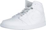 Кроссовки Nike Air Jordan 1 Mid для мужчин, White White White - фото