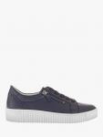 Wisdom Leather Flatform Trainers Gabor, Navy - фото