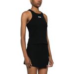 Безрукавка с вышитым логотипом и ребристым узором MSGM, черный - фото 6