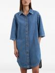 Marc O'Polo джинсовое платье-рубашка на пуговицах, синий - фото 2