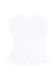 Платье с оборчатым подолом Balmain Kids, белый - фото 2